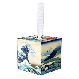 葛飾北斎 – 山富士36景 キューブオーナメント