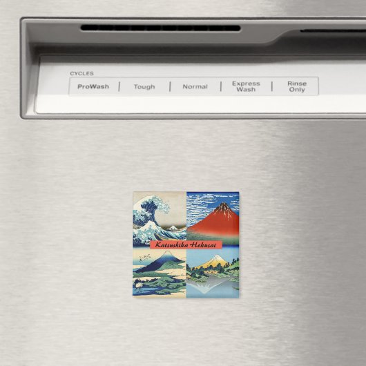 葛飾北斎 – 山富士36景 マグネット (インサイチュ (食洗機))