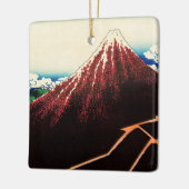 葛飾北斎 – 山頂の稲妻 セラミックオーナメント (左)