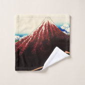 葛飾北斎 – 山頂の稲妻 バスタオルセット (ウォッシュタオル)