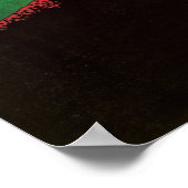 葛飾北斎 – 山頂の稲妻 ポスター (角)