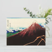 葛飾北斎 – 山頂の稲妻 招待状 (スタンド正面)