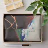 葛飾北斎 - 峰の下の落雷 薄葉紙 (ギフト)