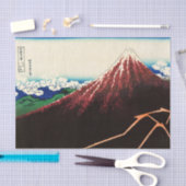 葛飾北斎 - 峰の下の落雷 薄葉紙 (クラフト)