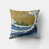 葛飾北斎 - 彩色大波 クッション (裏面)