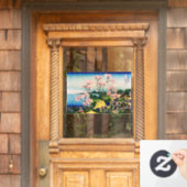 葛飾北斎 – 御殿山、東海道、品川 ウィンドウサイン (ホームデコレーション)