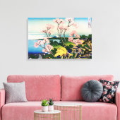 葛飾北斎 – 御殿山、東海道、品川 キャンバスプリント (インサイチュ (リビング))