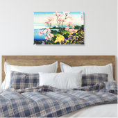 葛飾北斎 – 御殿山、東海道、品川 キャンバスプリント (インサイチュ (寝室))