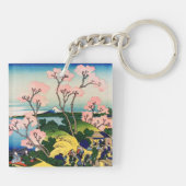 葛飾北斎 – 御殿山、東海道、品川 キーホルダー (裏面)