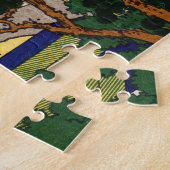 葛飾北斎 – 御殿山、東海道、品川 ジグソーパズル (側面)