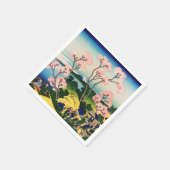 葛飾北斎 – 御殿山、東海道、品川 スタンダードカクテルナプキン (角)