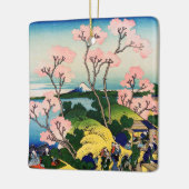 葛飾北斎 – 御殿山、東海道、品川 セラミックオーナメント (左)