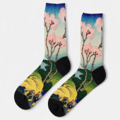 葛飾北斎 – 御殿山、東海道、品川 ソックス (左)