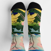 葛飾北斎 – 御殿山、東海道、品川 ソックス (上部)