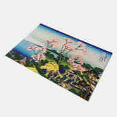 葛飾北斎 – 御殿山、東海道、品川 ドアマット (アングル)