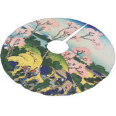 葛飾北斎 – 御殿山、東海道、品川 ブラッシュドポリエステルツリースカート (アングル)