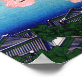 葛飾北斎 – 御殿山、東海道、品川 ポスター (角)