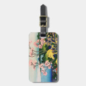 葛飾北斎 – 御殿山、東海道、品川 ラゲッジタグ (正面縦)