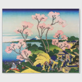 葛飾北斎 – 御殿山、東海道、品川 ラッピングペーパー (フラット)