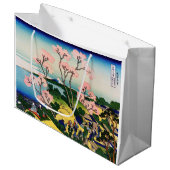 葛飾北斎 – 御殿山、東海道、品川 ラージペーパーバッグ (正面アングル)