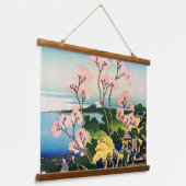 葛飾北斎 – 御殿山、東海道、品川 吊り下げ型タペストリー (傾斜あり)