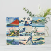 葛飾北斎 - 新年快乐 / 富士三十六景より シーズンカード (スタンド正面)