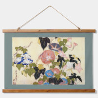 葛飾北斎、朝顔、浮世絵