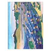 葛飾北斎 - 東海道金谷の富士 テーブルクロス (正面)