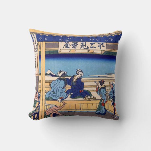 葛飾北斎 – 東海道・吉田 クッション (正面)