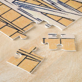 葛飾北斎 – 東海道・吉田 ジグソーパズル (側面)