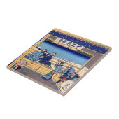 葛飾北斎 – 東海道・吉田 タイル (側面)