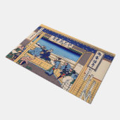 葛飾北斎 – 東海道・吉田 ドアマット (アングル)