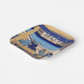 葛飾北斎 – 東海道・吉田 ペーパープレート (傾斜あり)