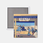 葛飾北斎 – 東海道・吉田 マグネット (正面/裏面)