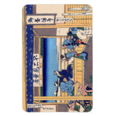 葛飾北斎 – 東海道・吉田 マグネット (縦)