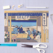 葛飾北斎 – 東海道・吉田 薄葉紙 (クラフト)