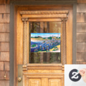 葛飾北斎 – 東海道・金屋の富士 ウィンドウサイン (ホームデコレーション)