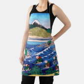 葛飾北斎 – 東海道・金屋の富士 エプロン (インサイチュ)