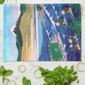 葛飾北斎 – 東海道・金屋の富士 キッチンタオル (折り畳み)