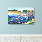 葛飾北斎 – 東海道・金屋の富士 キャンバスプリント (インサイチュ (ウッドフロア))