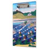 葛飾北斎 – 東海道・金屋の富士 クリップボード (左)