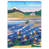 葛飾北斎 – 東海道・金屋の富士 クリップボード (裏面)