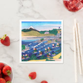 葛飾北斎 – 東海道・金屋の富士 スタンダードカクテルナプキン (インサイチュ)