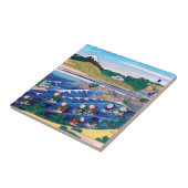 葛飾北斎 – 東海道・金屋の富士 タイル (側面)