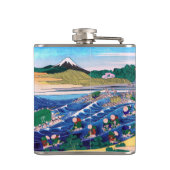 葛飾北斎 – 東海道・金屋の富士 フラスク (裏面)