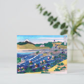葛飾北斎 – 東海道・金屋の富士 ポストカード (スタンド正面)