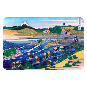 葛飾北斎 – 東海道・金屋の富士 マグネット