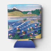 葛飾北斎 – 東海道・金屋の富士 缶クーラー (裏面)