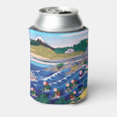 葛飾北斎 – 東海道・金屋の富士 缶クーラー (缶裏面)