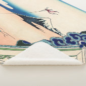 葛飾北斎 – 江戸浅草本願寺 シェルパブランケット (3/4)